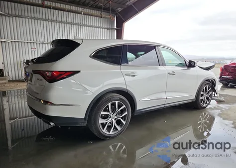 2022 Acura Mdx Technology z USA, uszkodzony, nr VIN 5J8YE1H44NL006991